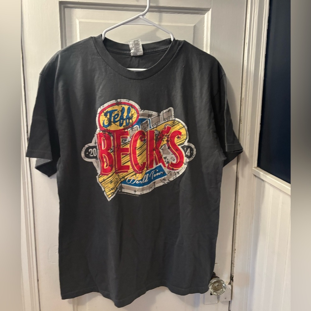 Alstyle Jeff Beck 2014 Tour Black Graphic Tee Sz L - Picture 2 of 4